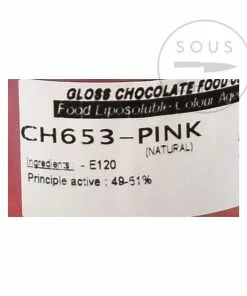 Deco Relief Ingredients Natural Pink Gloss Food Colour For Chocolate 20g