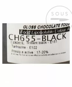 Deco Relief Black Gloss Food Colour For Chocolate 20g Ingredients