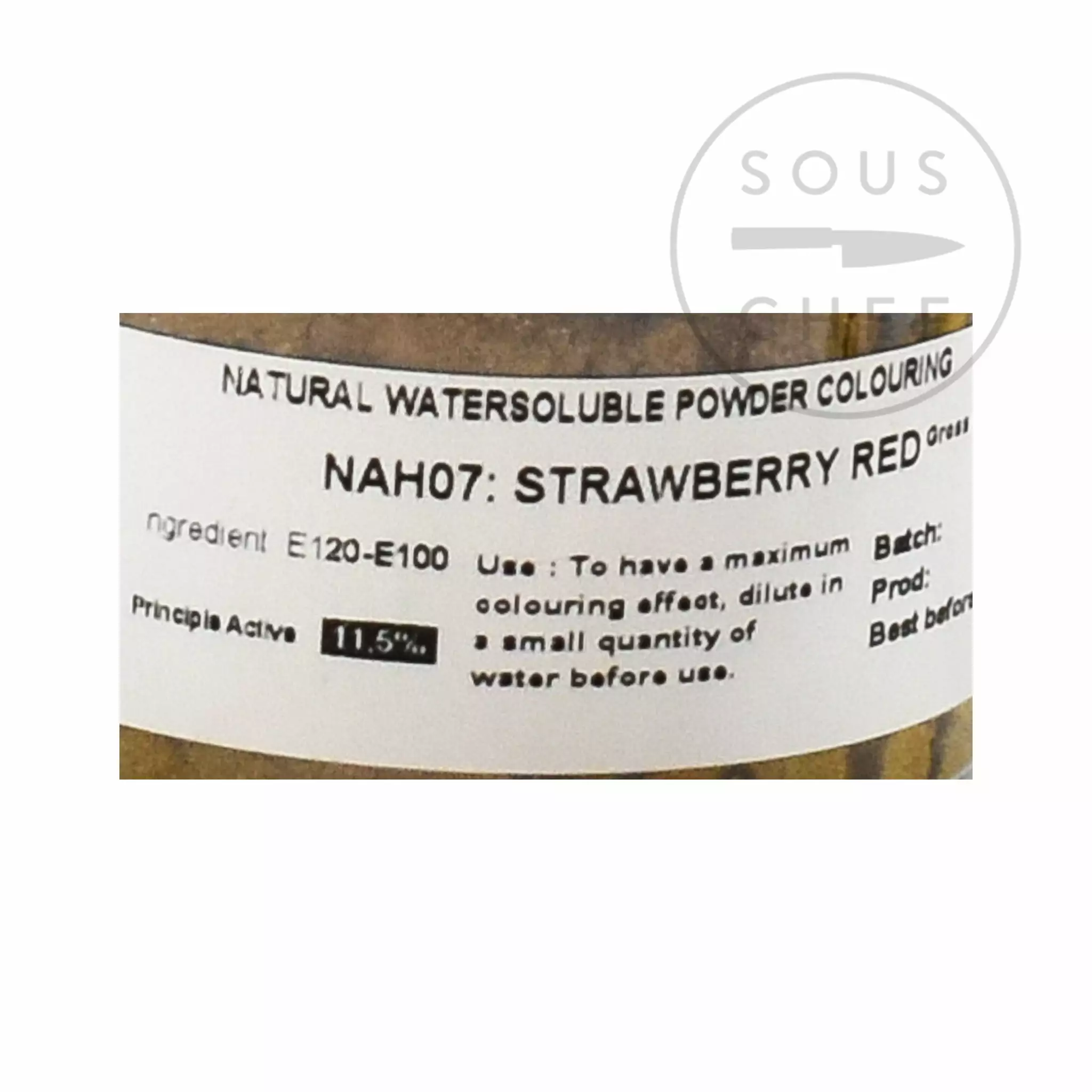 Deco Relief Professional Natural Strawberry-Red Food Colouring 50g Ingredients 4 Deco Relief Professional Natural Strawberry-Red Food Colouring 50g Ingredients
