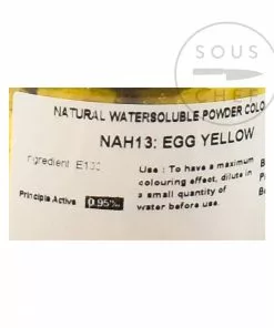Deco Relief Professional Natural Egg Yolk Yellow Food Colouring 50g Ingredients
