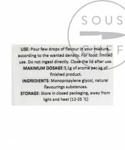 Deco-Relief Natural Concentrated Strawberry Flavour 30ml Ingredients