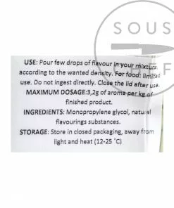 Deco-Relief Natural Concentrated Coconut Flavour 30ml Ingredients