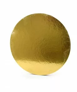 Deco-Relief Round Cake Board Gold 10pcs Cookware