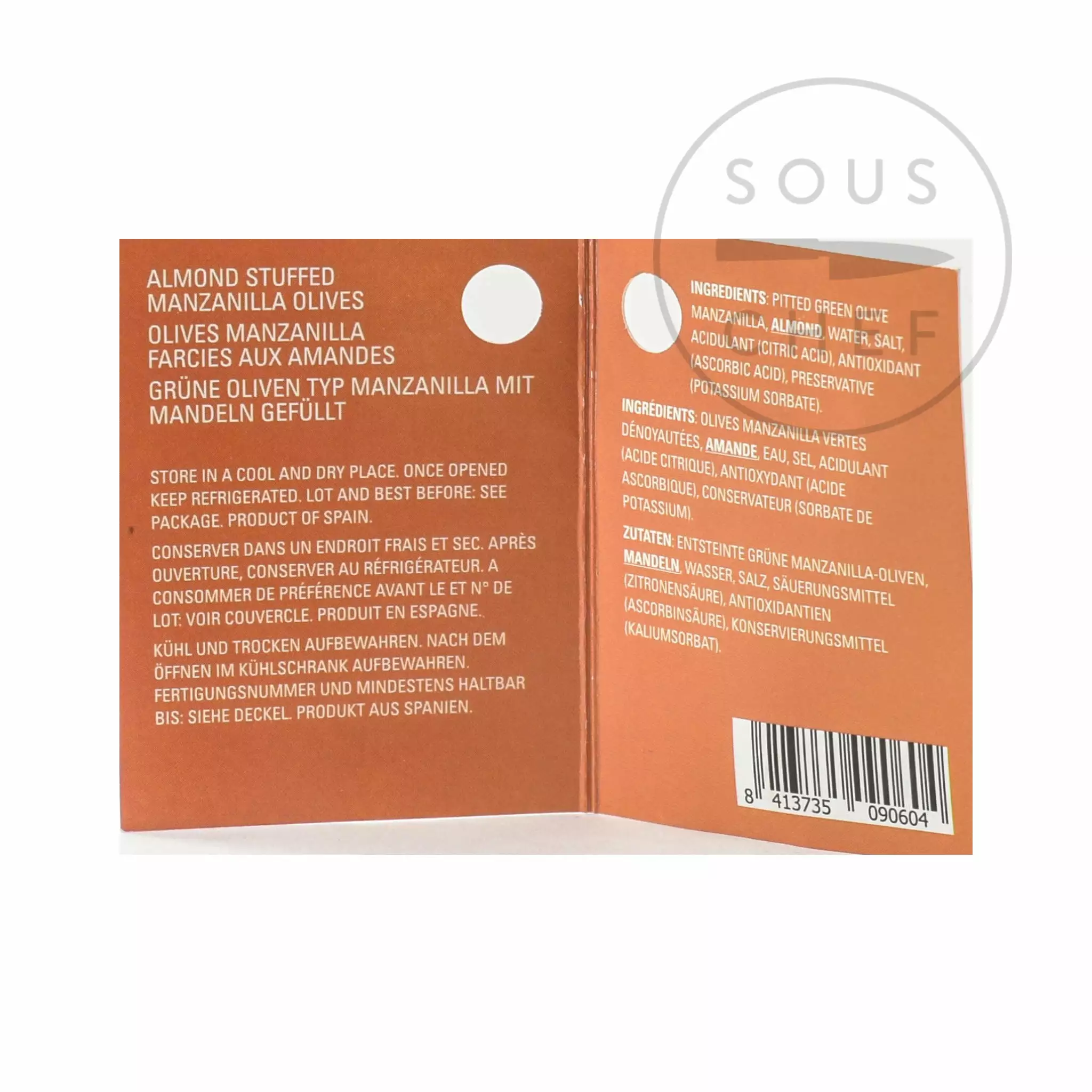 Ole Olives Manzanilla Olives Stuffed With Almond 580g 5 Ole Olives Manzanilla Olives Stuffed With Almond 580g