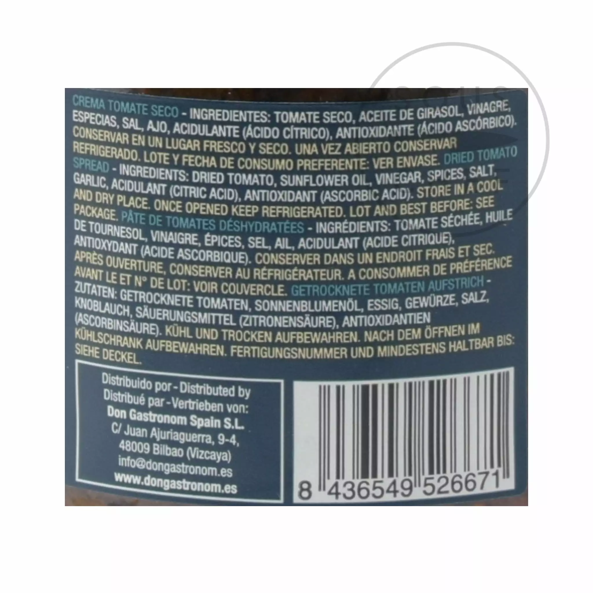 Garden Delights Sundried Tomato Paste 190g Ingredients 5 Garden Delights Sundried Tomato Paste 190g Ingredients