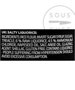 Lakrids Liquorice 2 - Salty 150g Ingredients