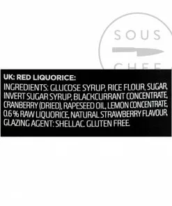 Ingredients Lakrids Liquorice 3 - Red 150g