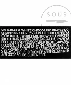 Lakrids Liquorice E - Salmiak 125g Ingredients