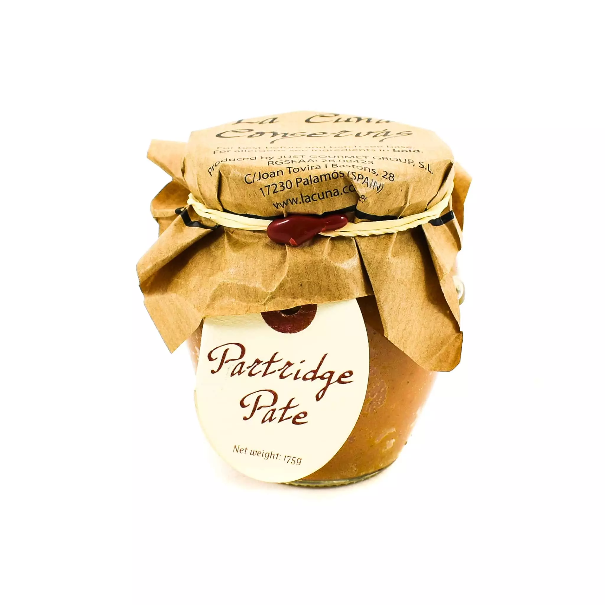 La Cuna Ingredients Partridge Pate 175g 3 La Cuna Ingredients Partridge Pate 175g