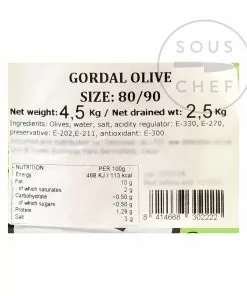 Jose Lou Ingredients Whole Gordal Olives 2.5kg