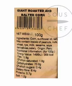 Gancedo Ingredients Kikones - Roasted Corn Snack 6 X 100g 7 Gancedo Ingredients Kikones - Roasted Corn Snack 6 X 100g
