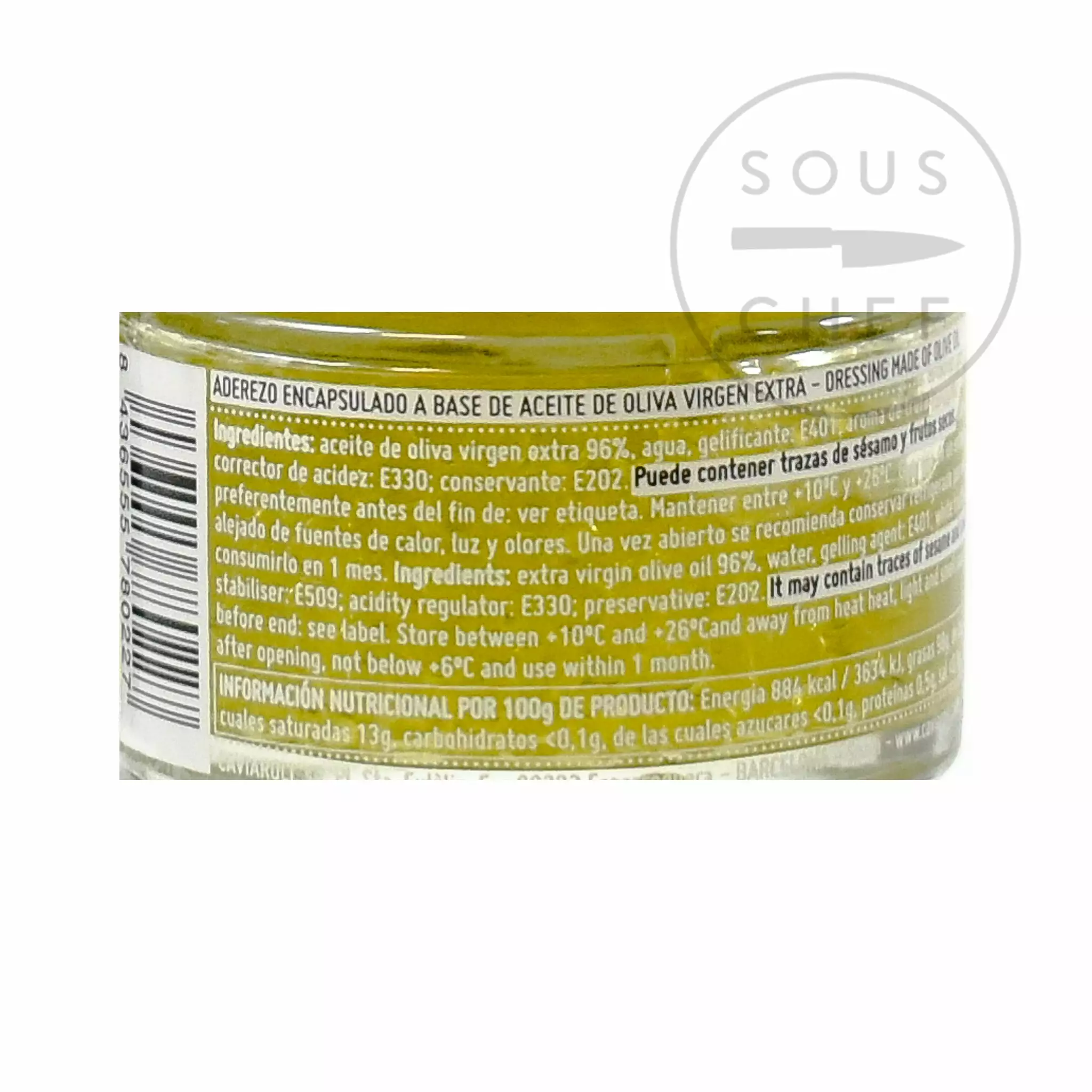 Caviaroli White Truffle Oil Pearls 50g Ingredients 6 Caviaroli White Truffle Oil Pearls 50g Ingredients