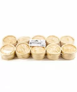 First Pack Tableware Mini Bamboo Steamers 9 First Pack Tableware Mini Bamboo Steamers