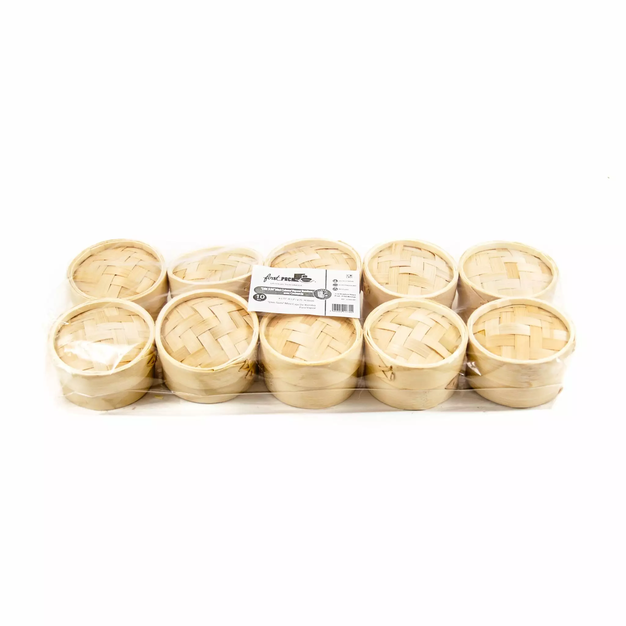 First Pack Tableware Mini Bamboo Steamers 6 First Pack Tableware Mini Bamboo Steamers