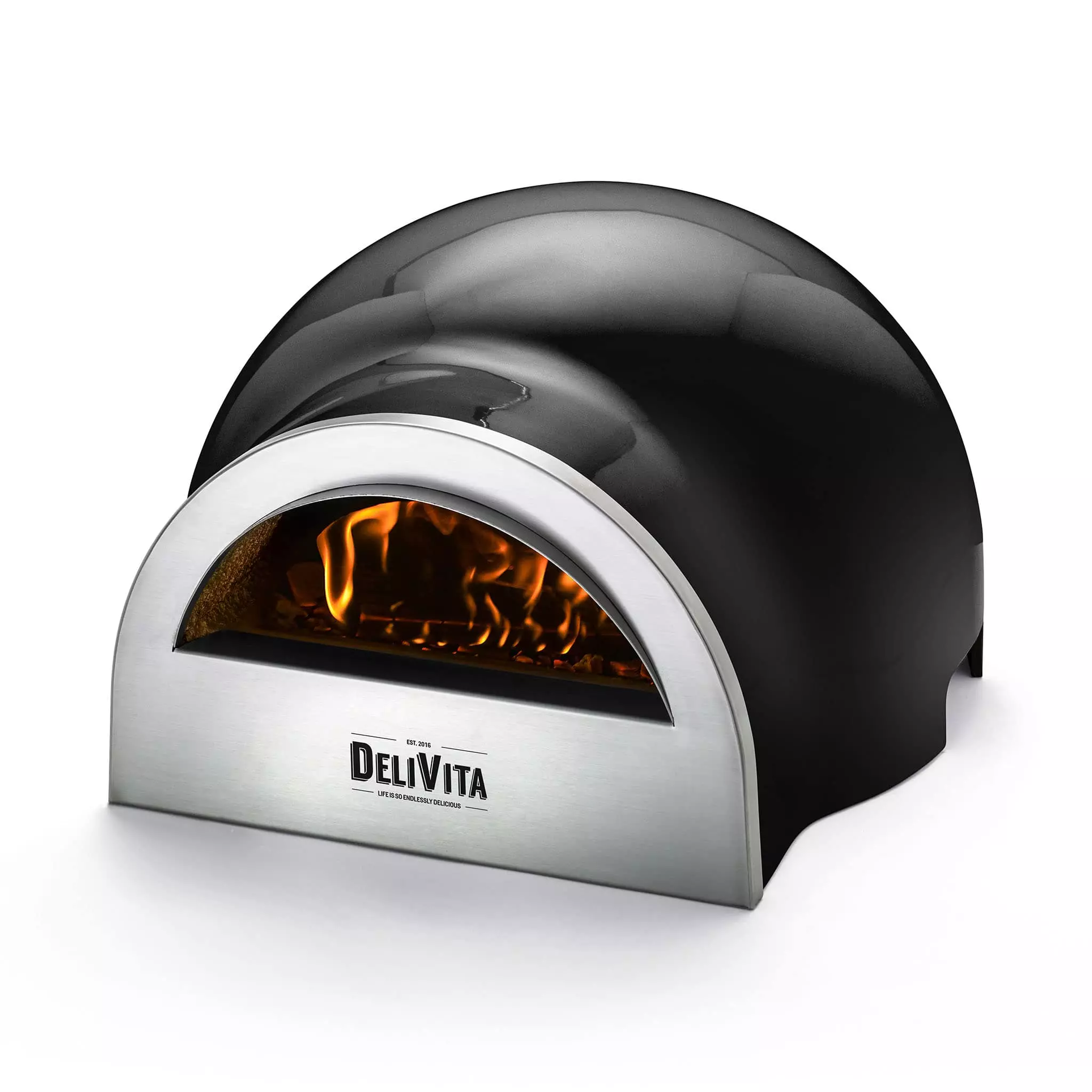 Cookware DeliVita Wood Fired Pizza Oven Very Black 3 Cookware DeliVita Wood Fired Pizza Oven Very Black
