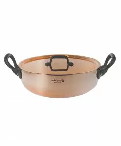 Cookware De Buyer Prima Matera Induction-Compatible Copper Saute Pan - Curved
