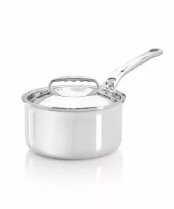 Cookware De Buyer Affinity Stainless Steel Saucepan With Lid 18cm