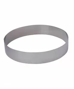 De Buyer Tall Stainless Steel Tart Ring 24cm