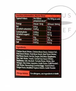 Ingredients Essential Cuisine Asian Master Base 1kg