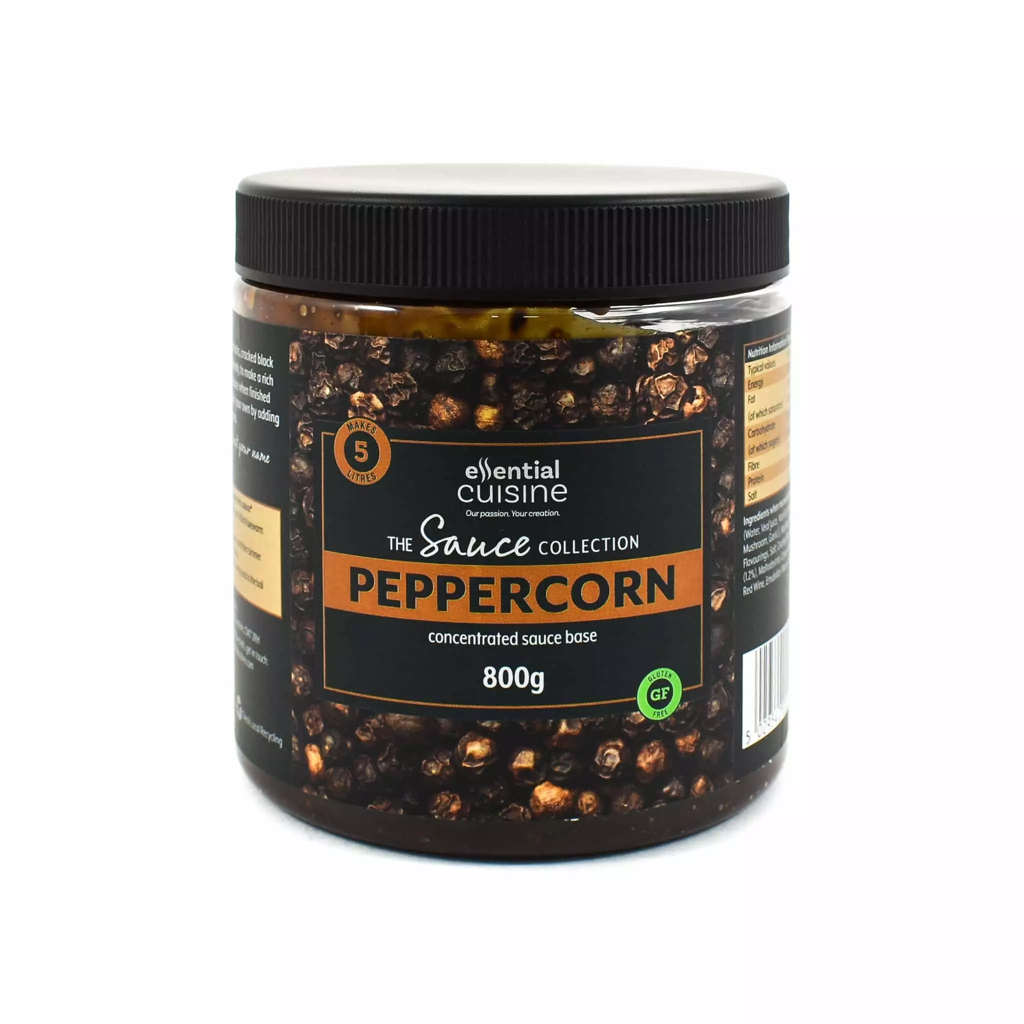 Essential Cuisine Peppercorn Sauce Base 800g 3 Essential Cuisine Peppercorn Sauce Base 800g