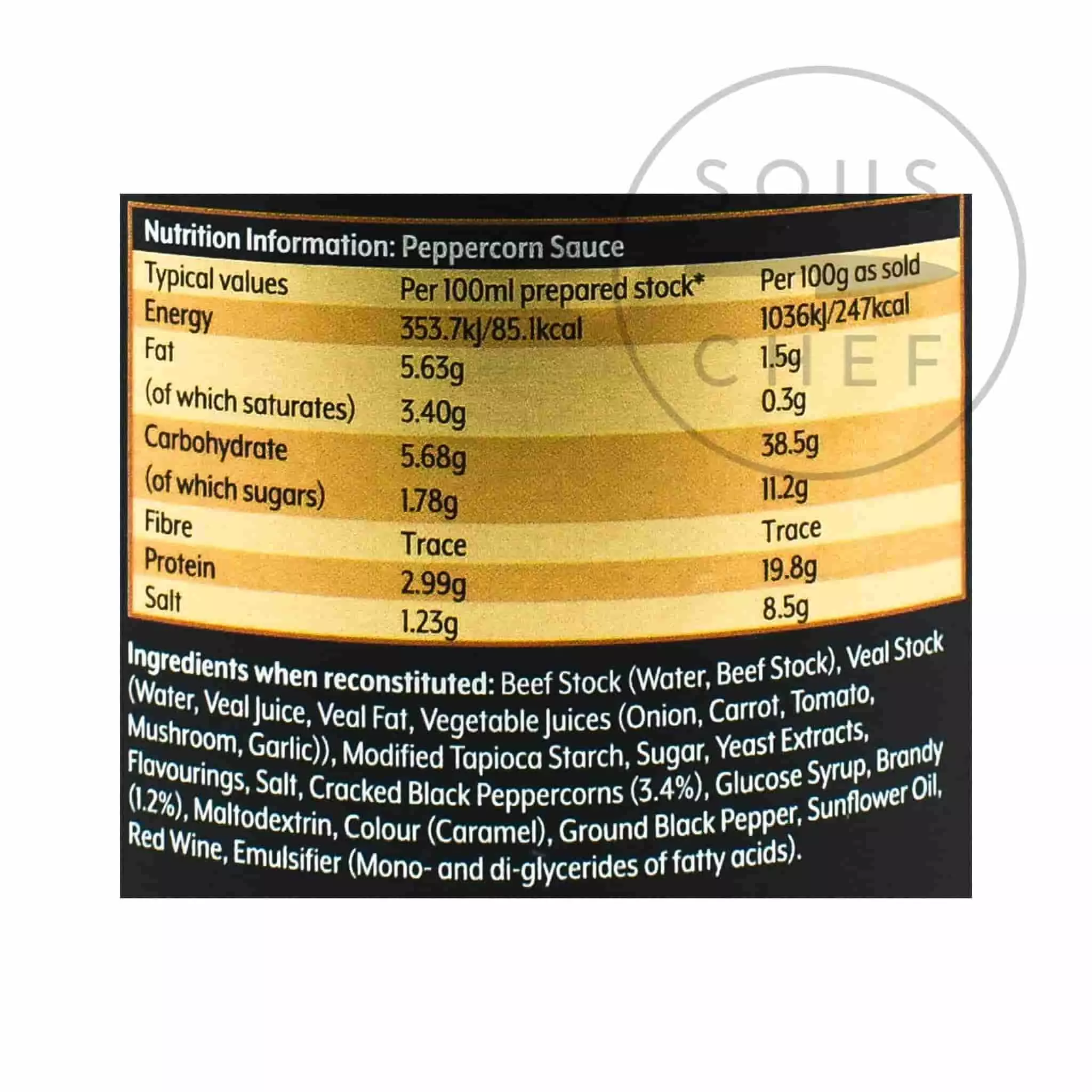 Essential Cuisine Peppercorn Sauce Base 800g 4 Essential Cuisine Peppercorn Sauce Base 800g