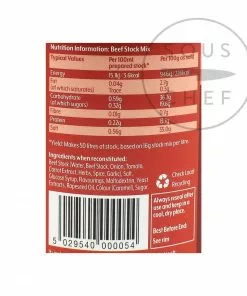 Essential Cuisine Beef Stock Mix 800g Ingredients