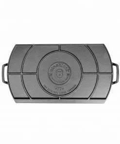 Lodge Blacklock Cast Iron Double Burner 25.5x50.8cm 7 Lodge Blacklock Cast Iron Double Burner 25.5x50.8cm