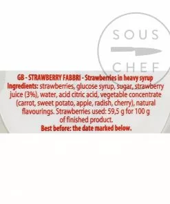 Ingredients Fabbri Candied Wild Strawberries In Syrup 600g