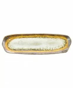 Kiji Stoneware & Ceramics White Glaze Sushi Platter Tableware