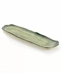 Kiji Stoneware & Ceramics Green Glaze Sushi Platter
