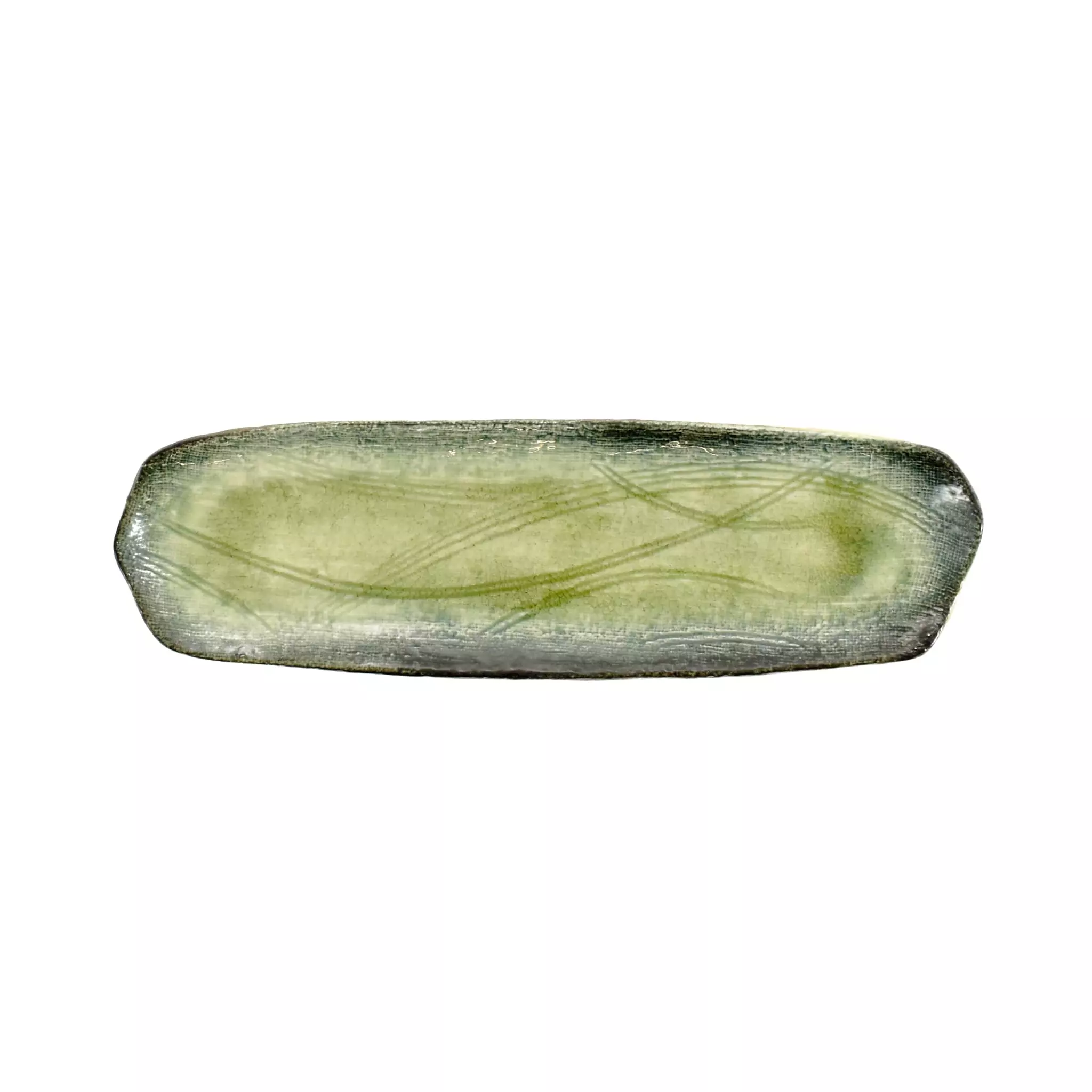 Kiji Stoneware & Ceramics Green Glaze Sushi Platter 4 Kiji Stoneware & Ceramics Green Glaze Sushi Platter