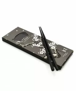 Kiji Stoneware & Ceramics Black Fibreglass Japanese-style Chopsticks - 10 Pairs Tableware