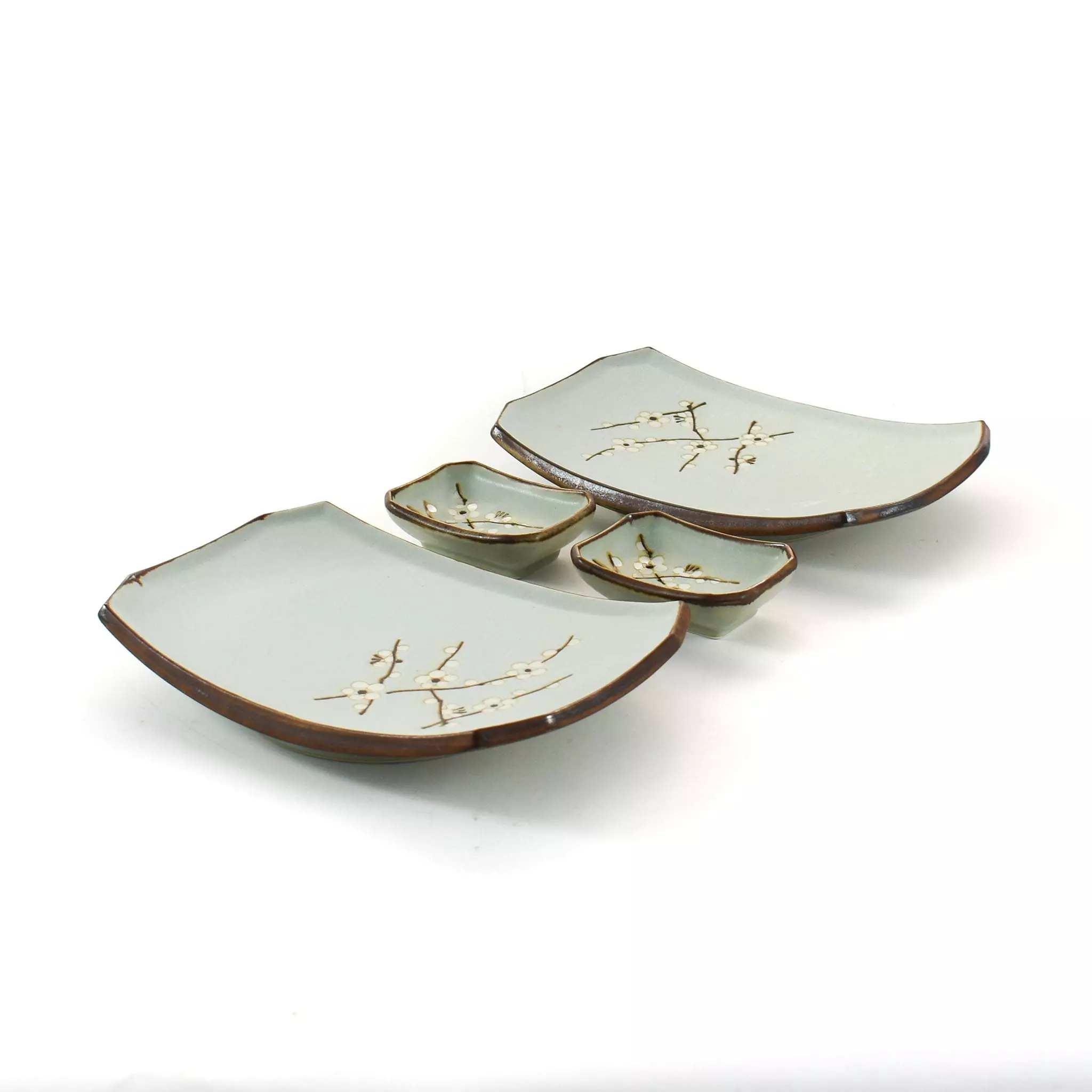 Kiji Stoneware & Ceramics Sakura Blossom Sushi Serving Set Tableware 4 Kiji Stoneware & Ceramics Sakura Blossom Sushi Serving Set Tableware