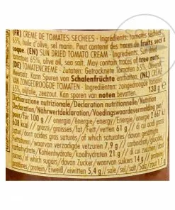 Ingredients La Favorita Sundried Tomato Cream 130g 7 Ingredients La Favorita Sundried Tomato Cream 130g