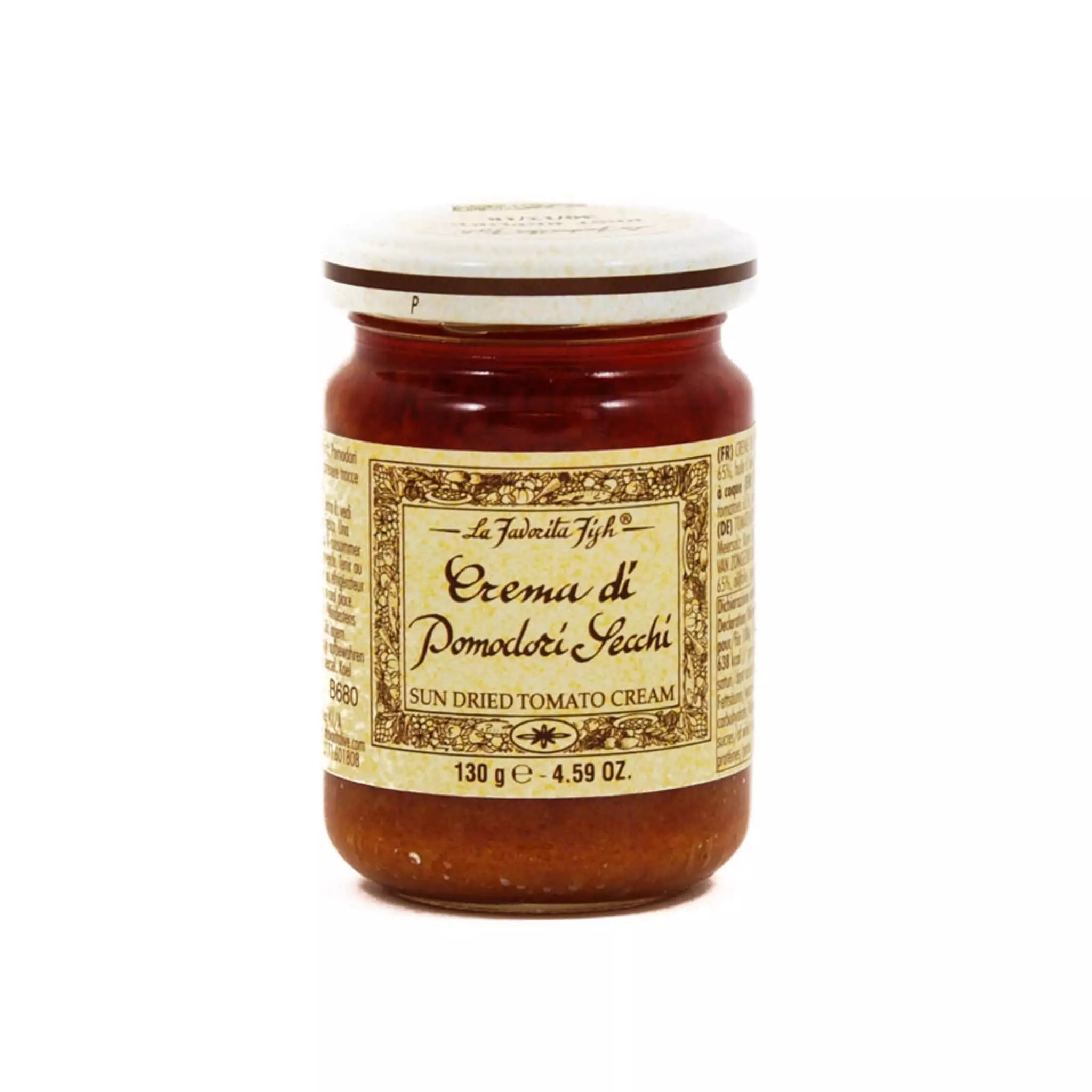 Ingredients La Favorita Sundried Tomato Cream 130g 3 Ingredients La Favorita Sundried Tomato Cream 130g