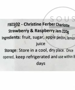 Ingredients Christine Ferber Charlotte Strawberry & Raspberry Jam 220g