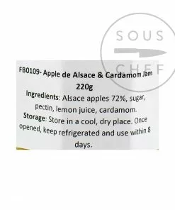 Ingredients Christine Ferber Apple Of Alsace And Cardamom Jam 220g