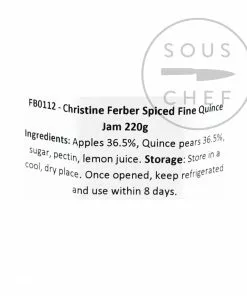 Jam, Honey & Preserves Christine Ferber Spiced Fine Quince Jam 220g