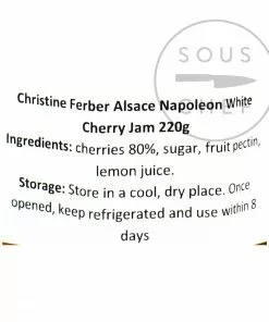 Christine Ferber Alsace Napoleon White Cherry Jam 220g
