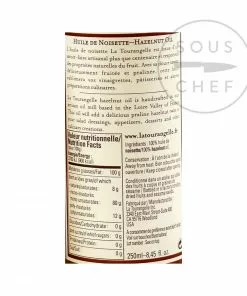 La Tourangelle Hazelnut Oil 250ml Ingredients