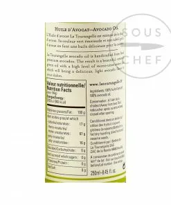 La Tourangelle Avocado Oil 250ml Ingredients
