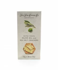 The Fine Cheese Co Ingredients Extra Virgin Olive Oil & Sea Salt Crackers 125g