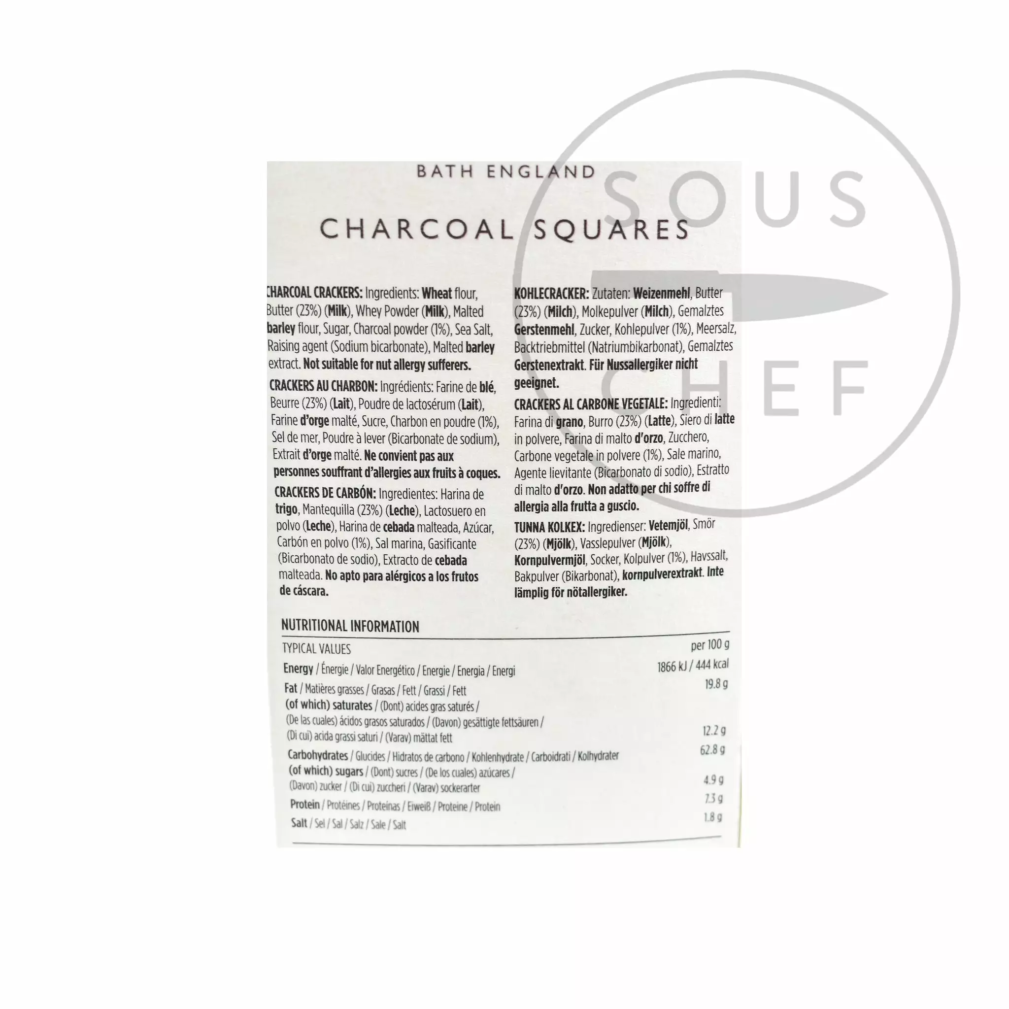 The Fine Cheese Co Ingredients Charcoal Crackers 140g 5 The Fine Cheese Co Ingredients Charcoal Crackers 140g