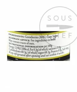 The Fine Cheese Co Gooseberry Fruit Preserve For Cheese 113g