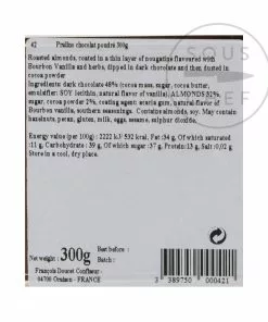 Ingredients Francois Doucet Provence Chocolate Pralines 300g