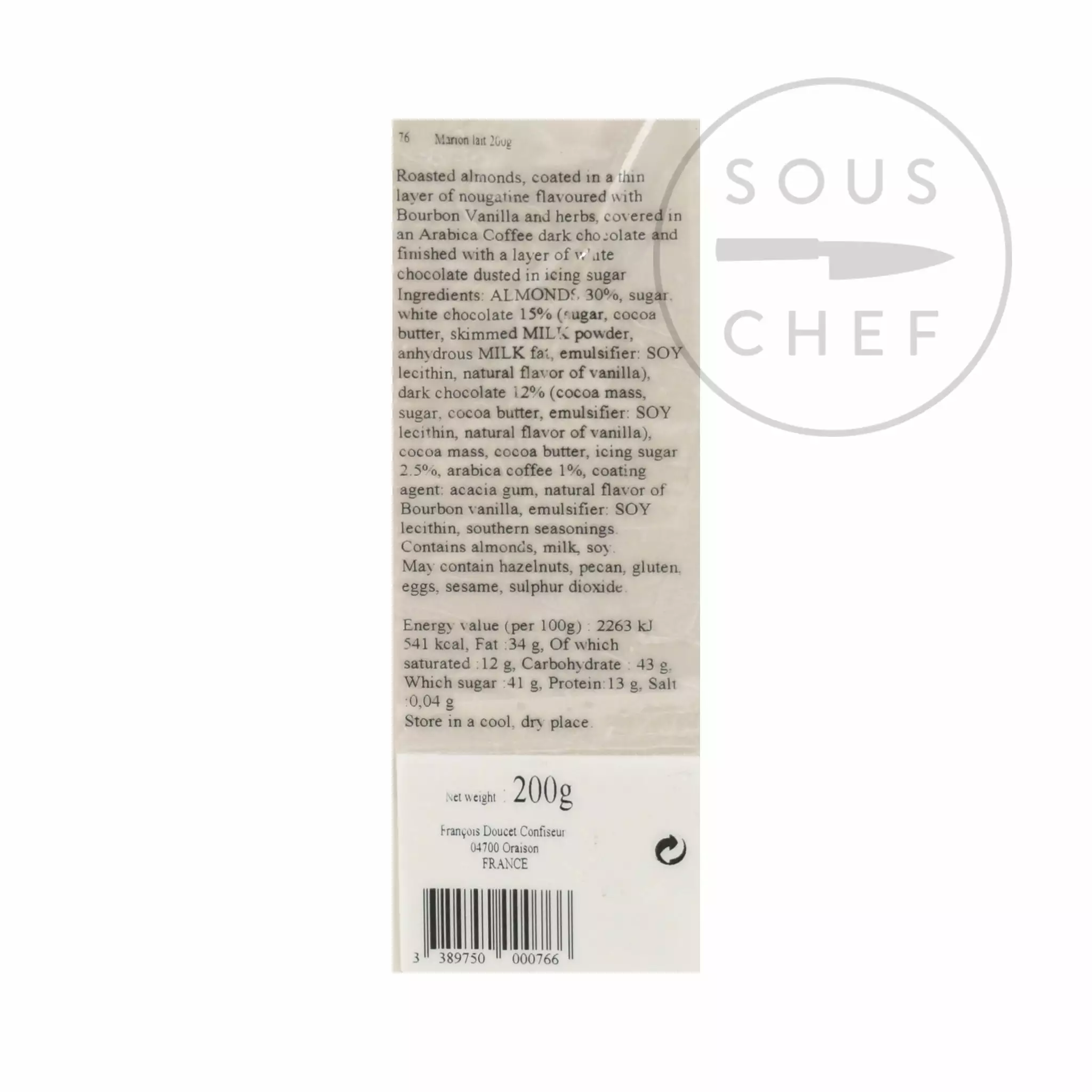 Francois Doucet Chocolate Pralines 200g 4 Francois Doucet Chocolate Pralines 200g