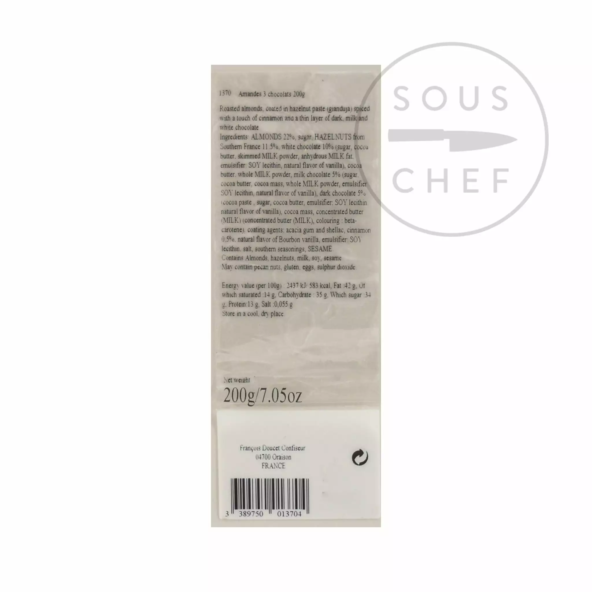 Ingredients Francois Doucet Assorted Chocolate Almonds 4 Ingredients Francois Doucet Assorted Chocolate Almonds