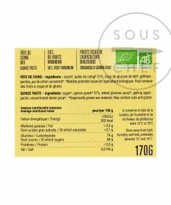 Francois Doucet Organic Quince Paste 170g 9 Francois Doucet Organic Quince Paste 170g