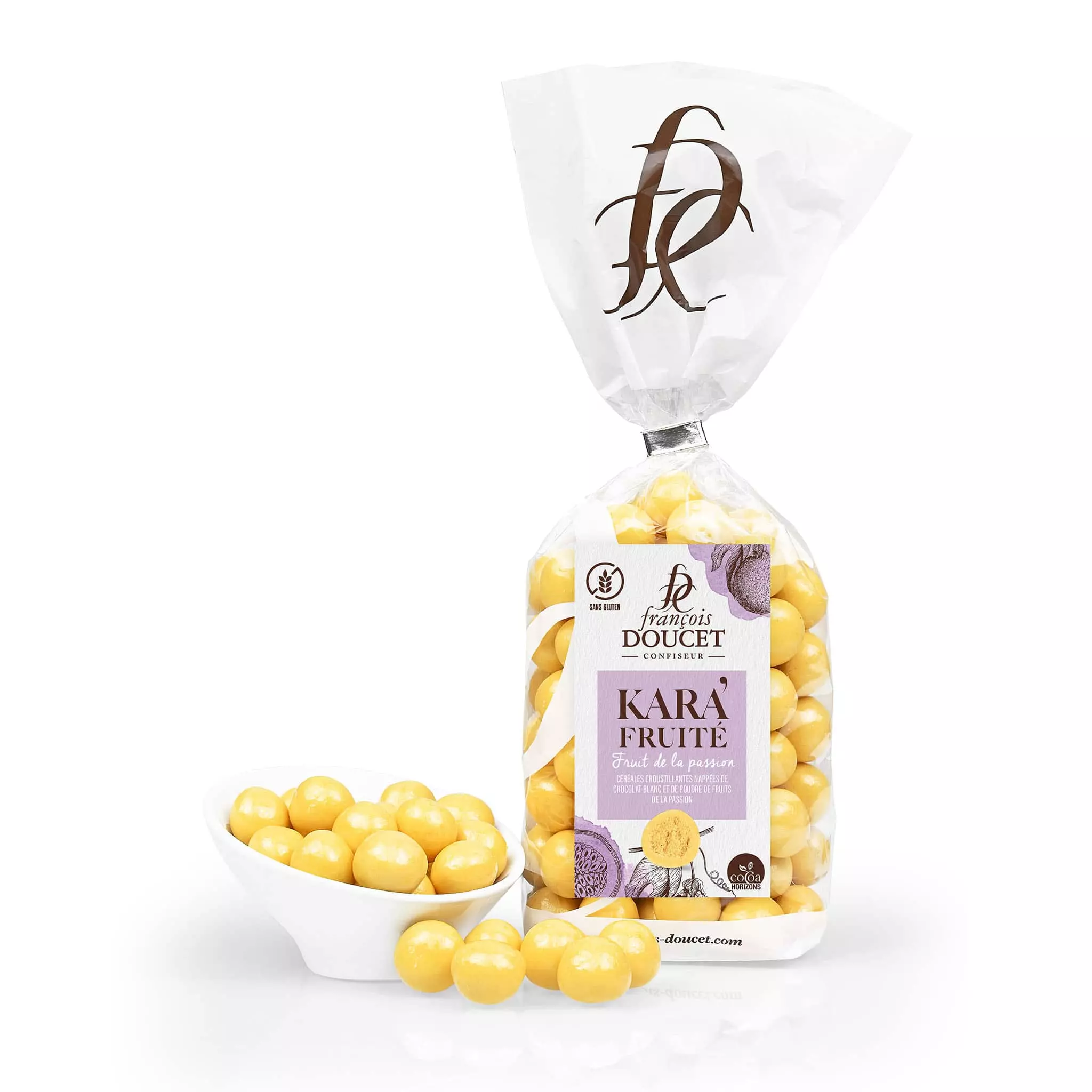 Francois Doucet White Choc Passion Fruit Crunch 200g 3 Francois Doucet White Choc Passion Fruit Crunch 200g