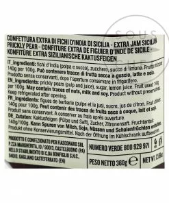 Ingredients Fiasconaro Prickly Pear Jam 360g